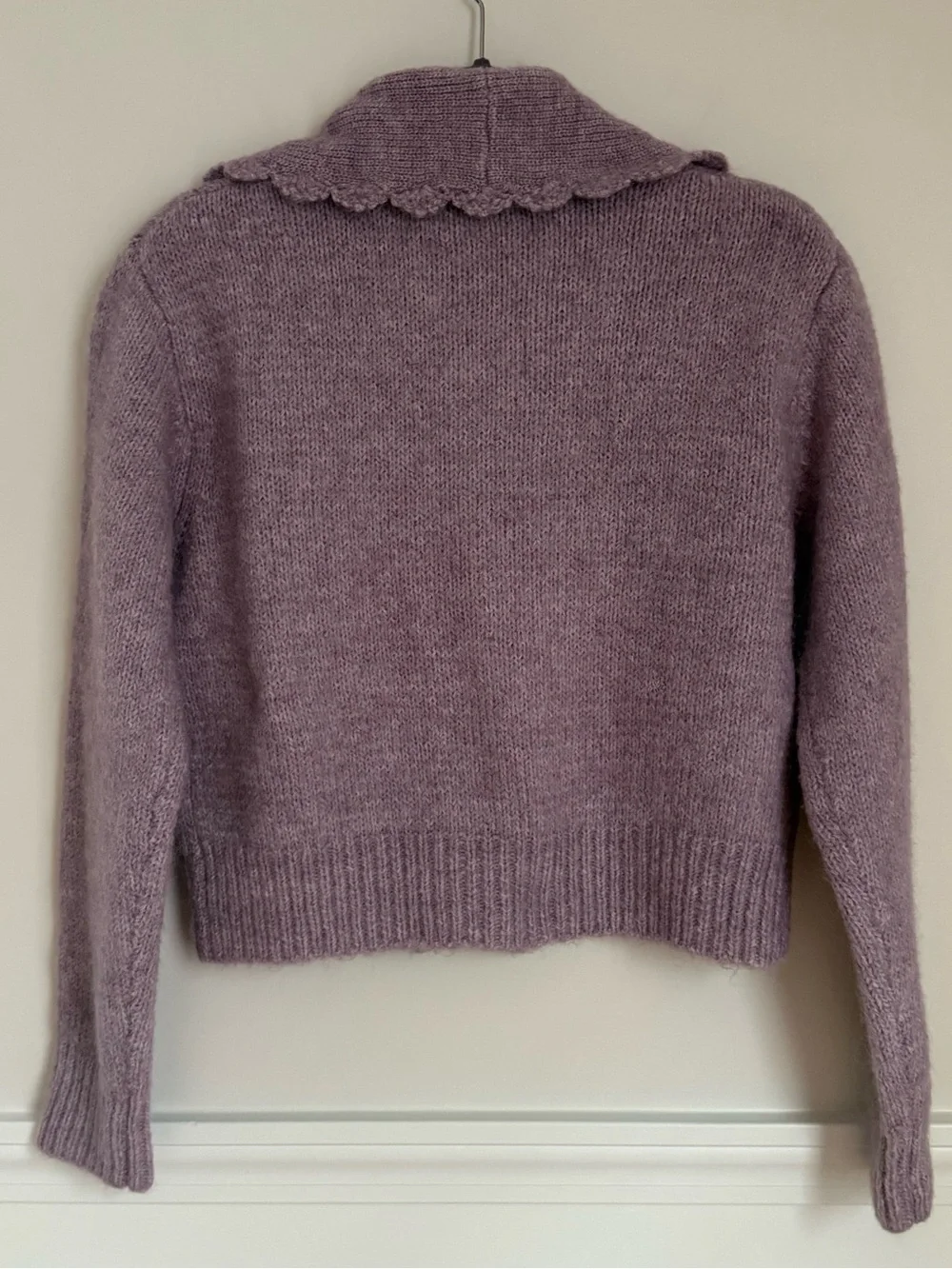 Zara Dusty Purple Knit Cardigan - Picture 5 of 8